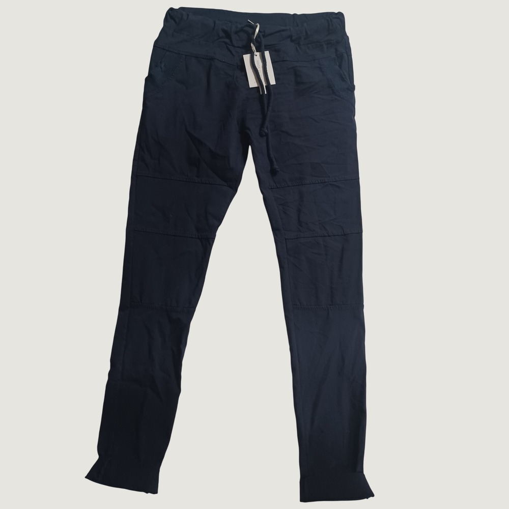 Milio Milano Navy Blue Drawstring Jogger Pants Made in Italy NWT